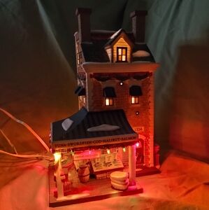 Christmas Department 56 East Harbor Fish Co. Village Building 2002 Retired